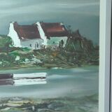 Georges Laporte lithograph signed and numbered landscape of brittany