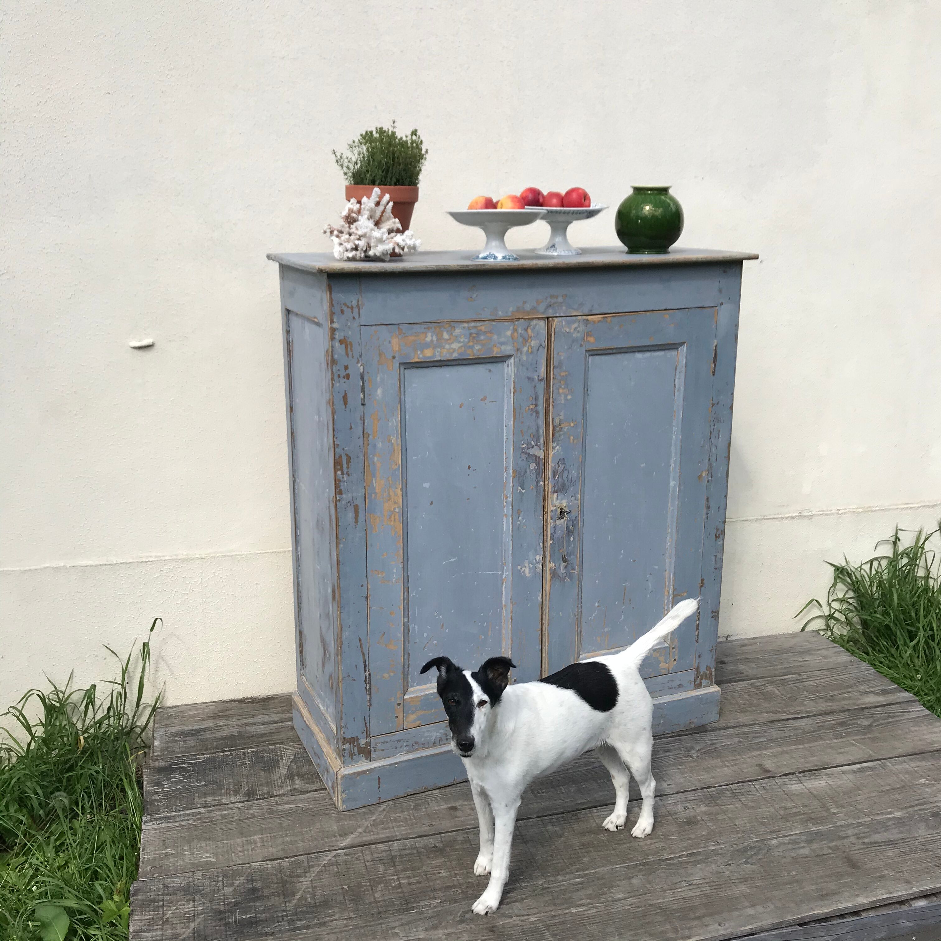 Old Office Buffet Blue Grey .