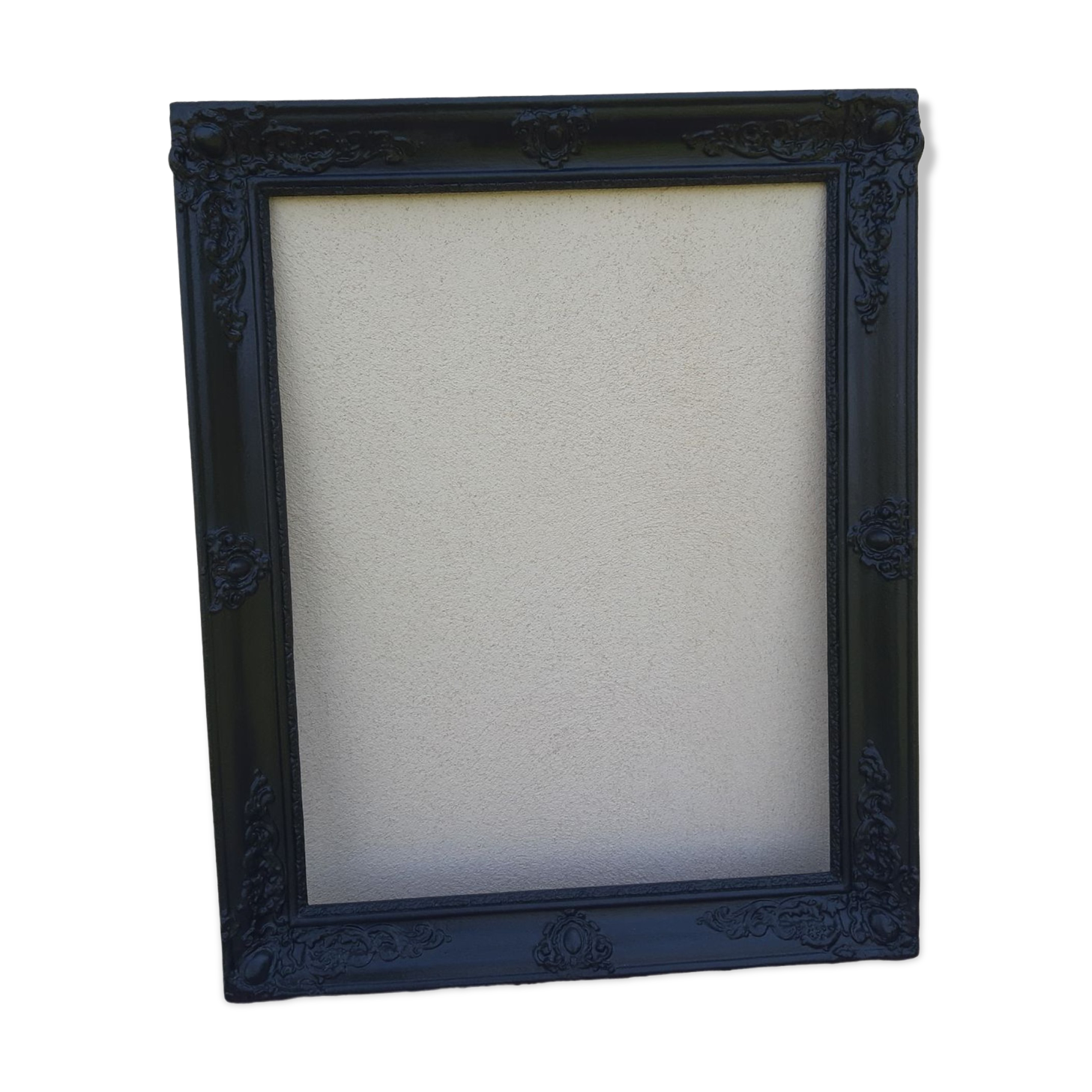 Black carved old frame