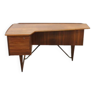 Peter Løvig Nielsen boomerang bureau 'Flovlev' vintage midcentury