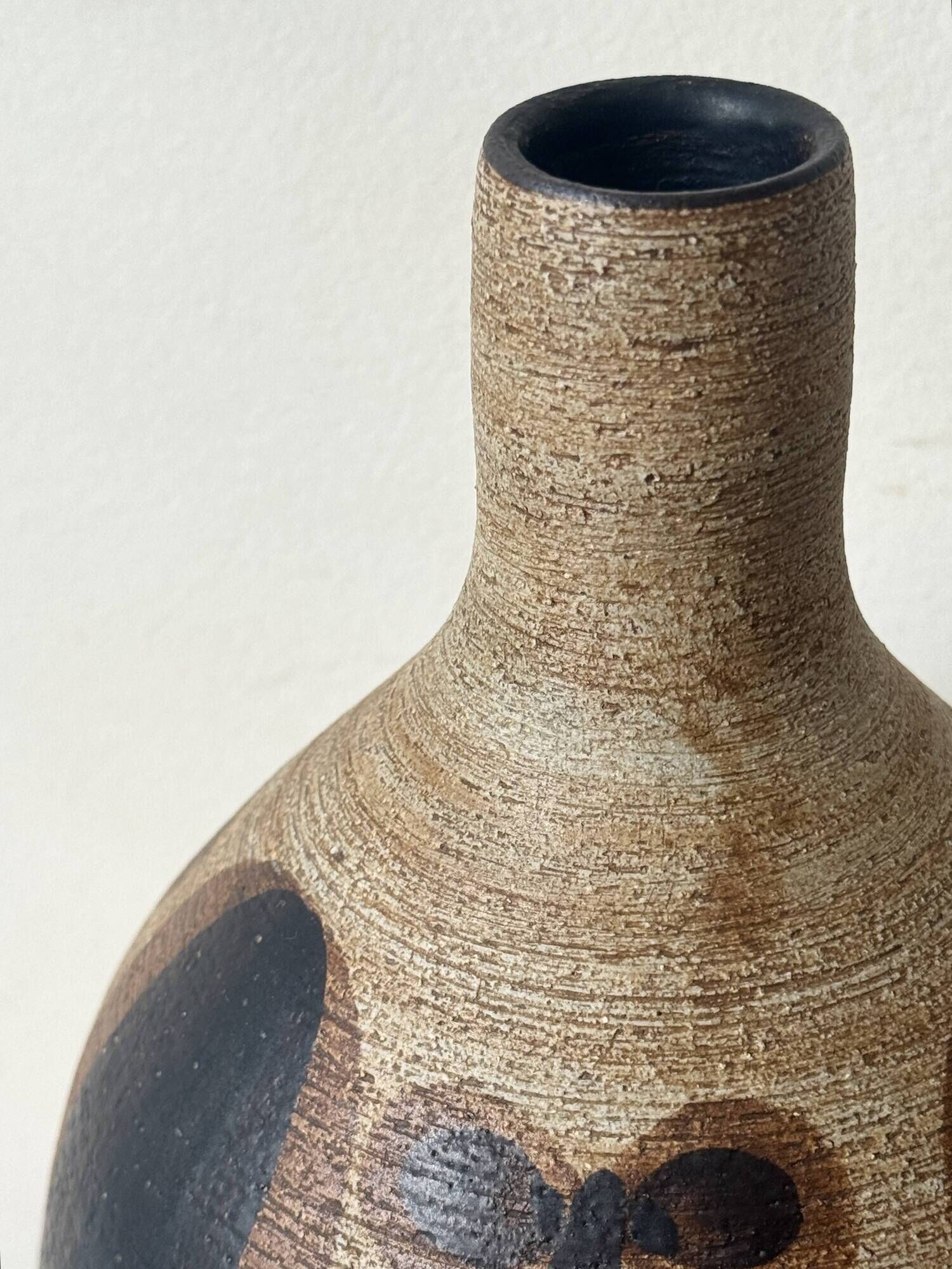 Large ceramic floral vase by Peter Mueller, Snafo 1970