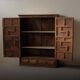 Handcrafted two-door cabinet, Spain, circa 1950