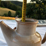 Glazed stoneware teapot