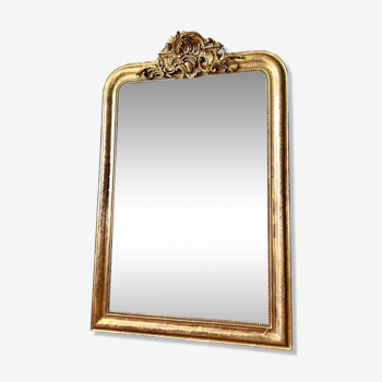 Antique Louis-Philippe mirror with pediment