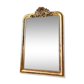 Antique Louis-Philippe mirror with pediment