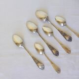 3 small spoons + 3 vintage silver-plated mocha spoons