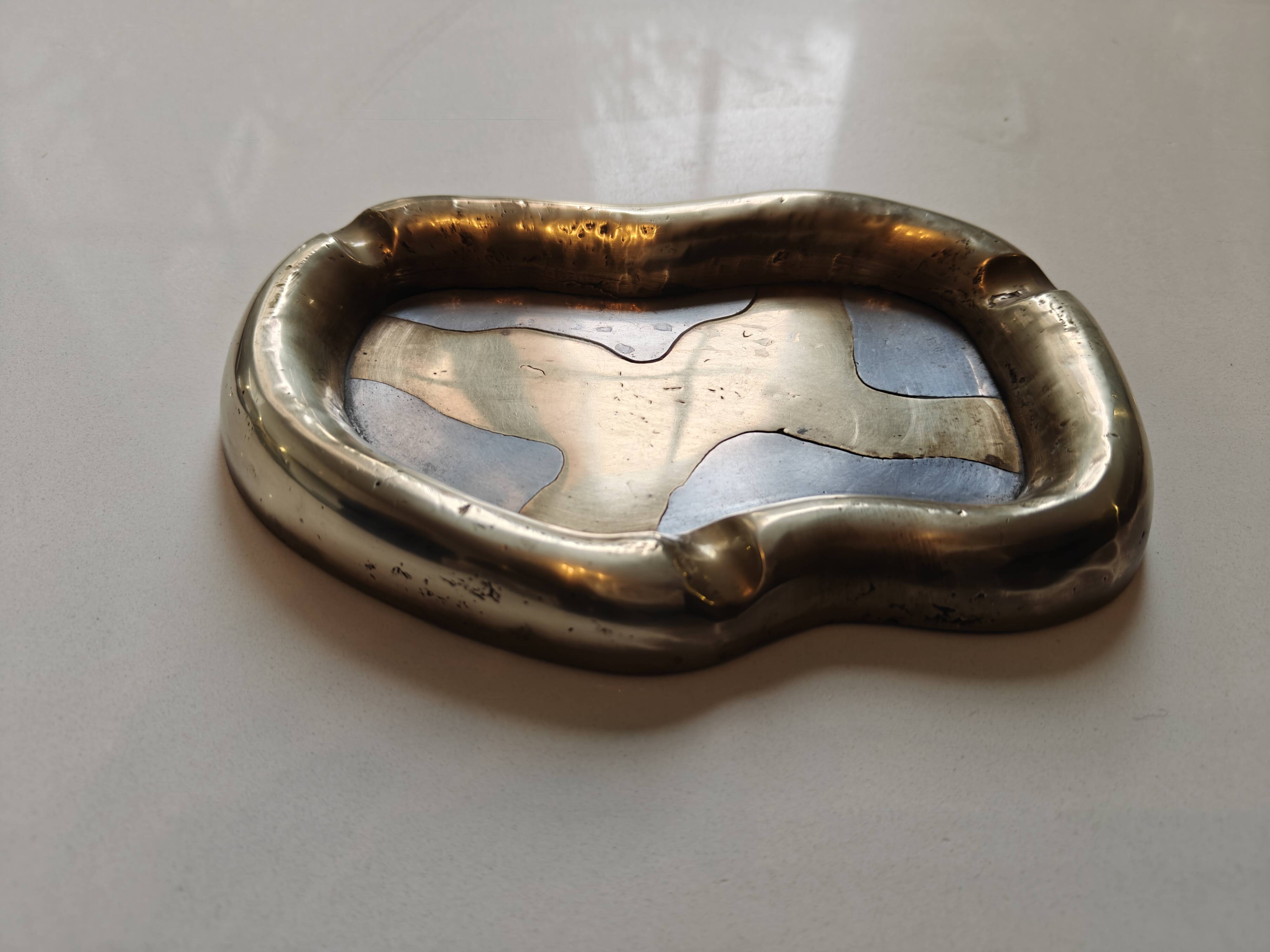 Brutalist ashtray and catchall by David Marshall