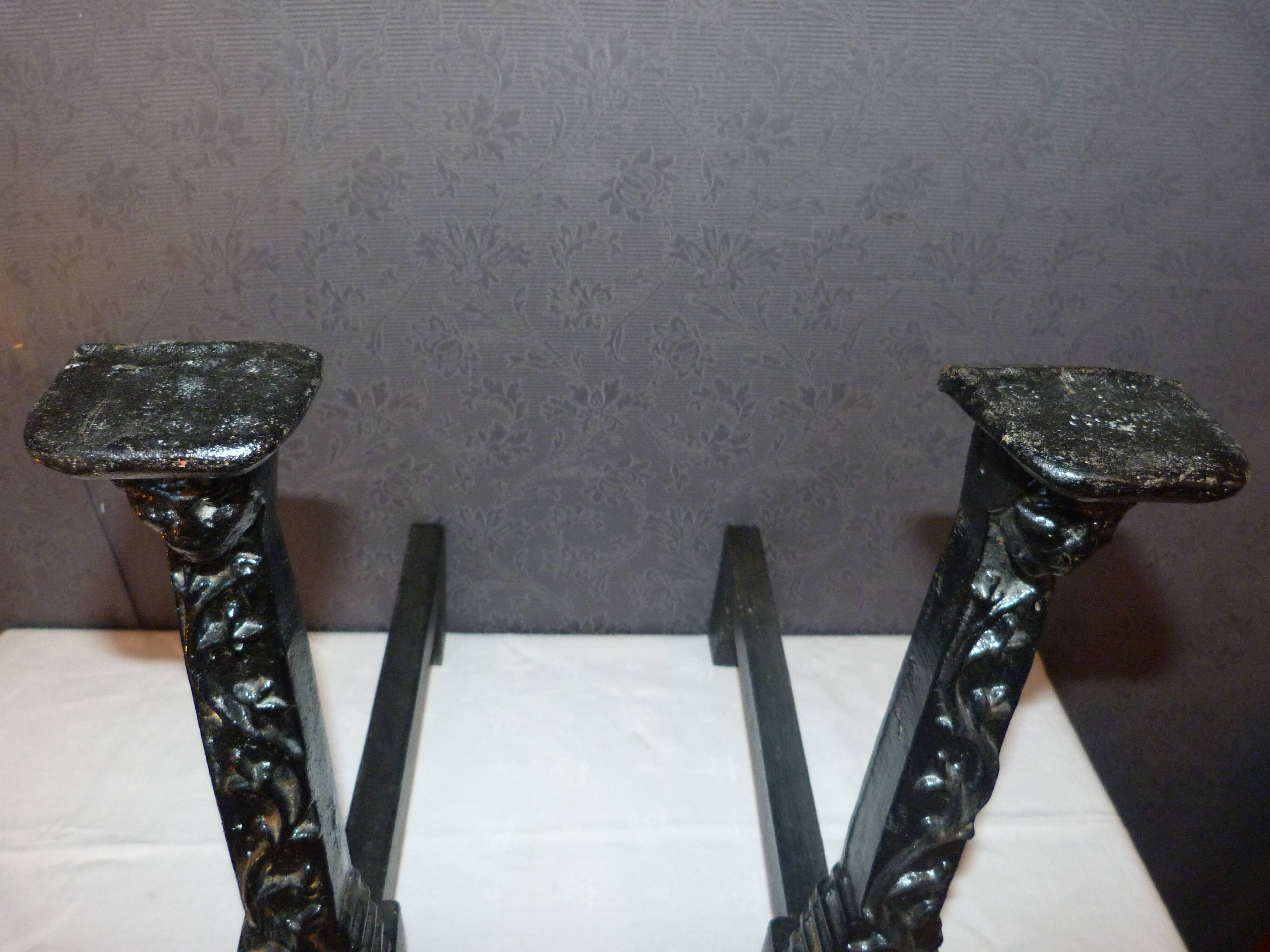 Pair of andirons