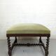 Old bench twisted wood stool