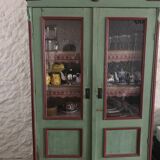 Painted glass cabinet