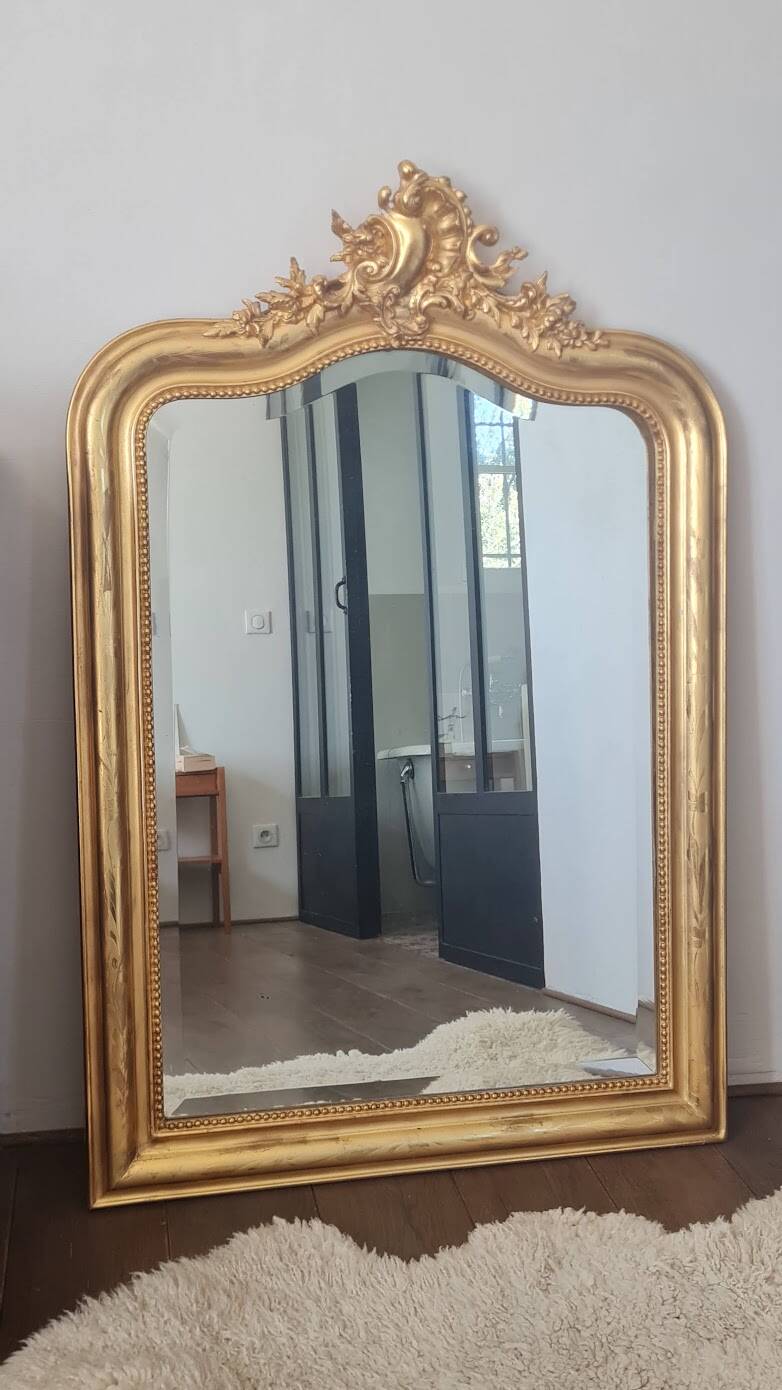 Miroir Louis Philippe avec fronton