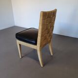 Donghia Block Island chairs 1990s original leather seats. 5 x armrests, 2 x without by John Hutton