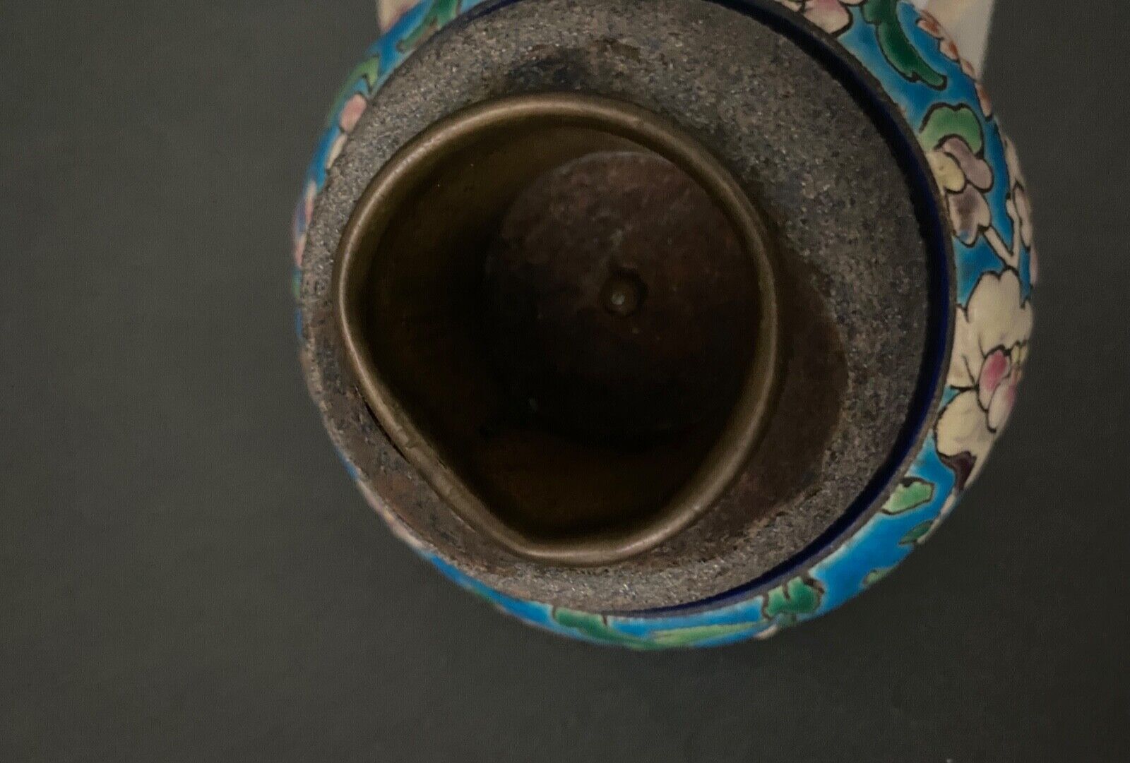 Pyrogen in Longwy XXth enamels with scraper