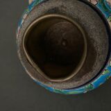 Pyrogen in Longwy XXth enamels with scraper