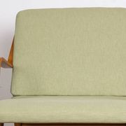 Danish 2-seater sofa in laminated beech and mahogany model AX by Peter Hvidt and Orla Molgaard-Nielsen for Fritz Hansen 1960