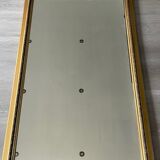 LARGE MIRROR OF FIREPLACE WOOD AND STUCCO DORE XIX EME NAPOLEON III