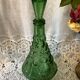 Carafe bouteille en verre italien empoli vert