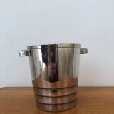Gallia silver metal ice bucket