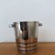 Gallia silver metal ice bucket