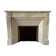 Antique marble fireplace with overmantel and mirror - Haussmannian apartment
