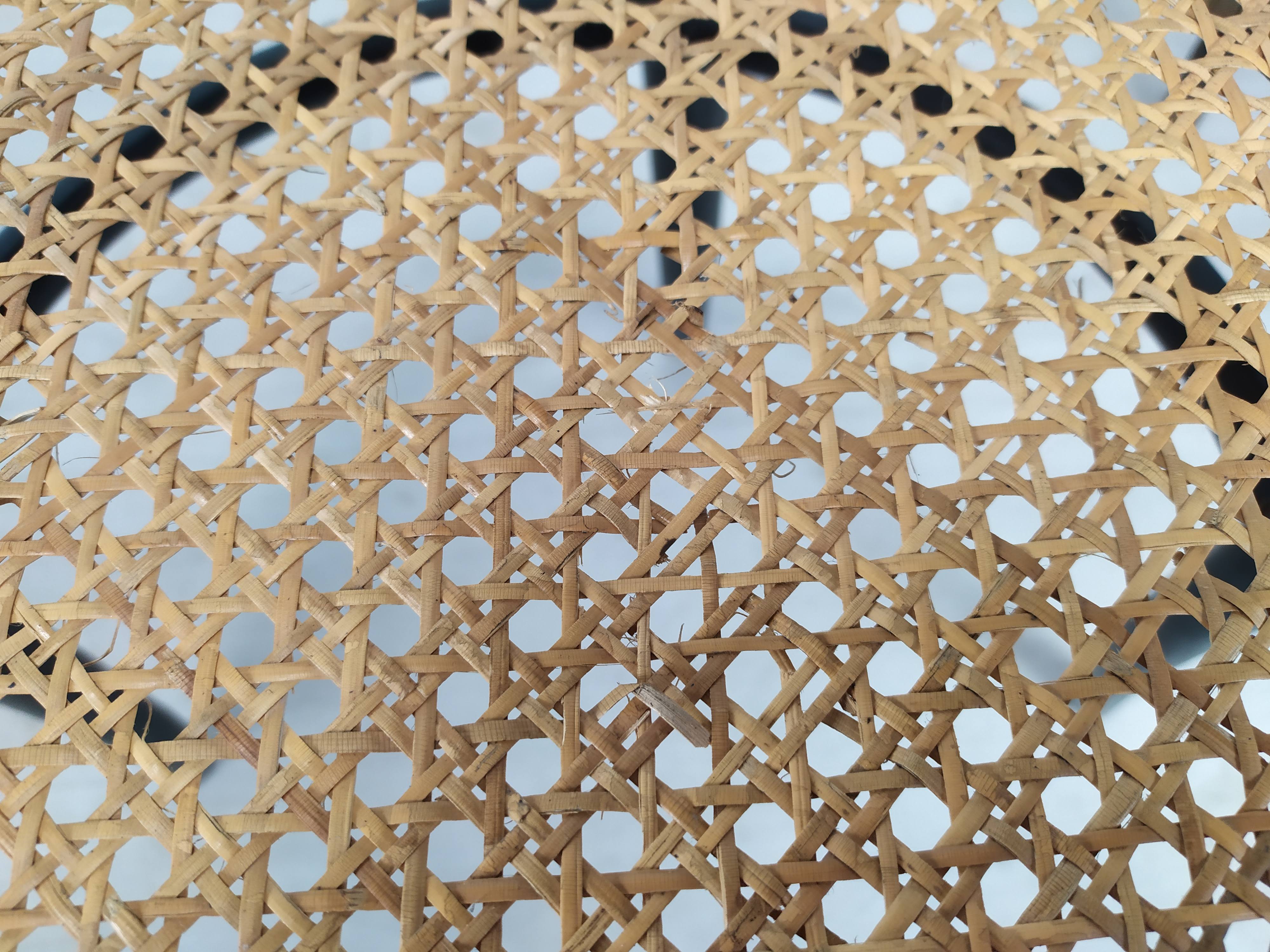 Black canned bistro chairs