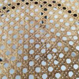 Black canned bistro chairs