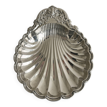Grande coupe coquillage en métal