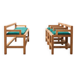 3 chaises de salle à - banc