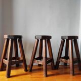 Vintage brutalist bar stools 1960/70