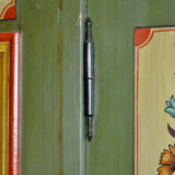Antique German Hand Painted Cabinet, 1876