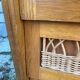 Commode en rotin et bois vintage