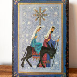 Ex-Voto hand-painted Marie and Joseph