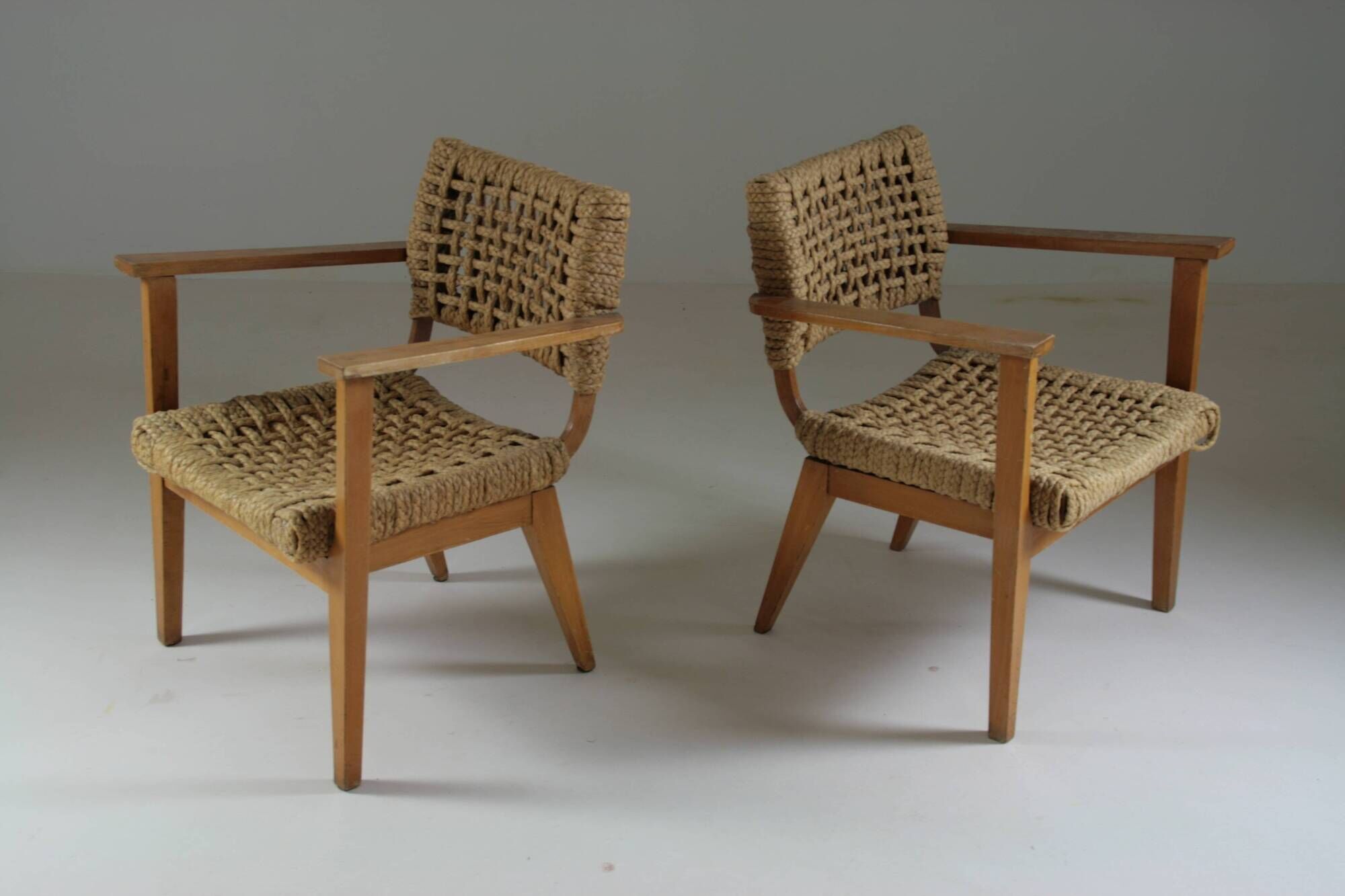 Pair of bridge armchairs Vibo, 1950s France