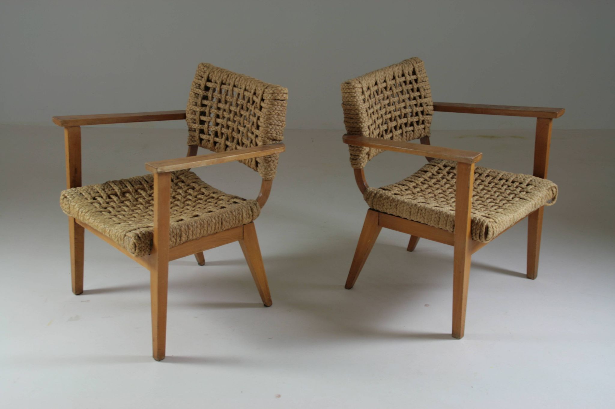 Pair of bridge armchairs Vibo, 1950s France
