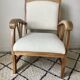 Restored colonial style armchair