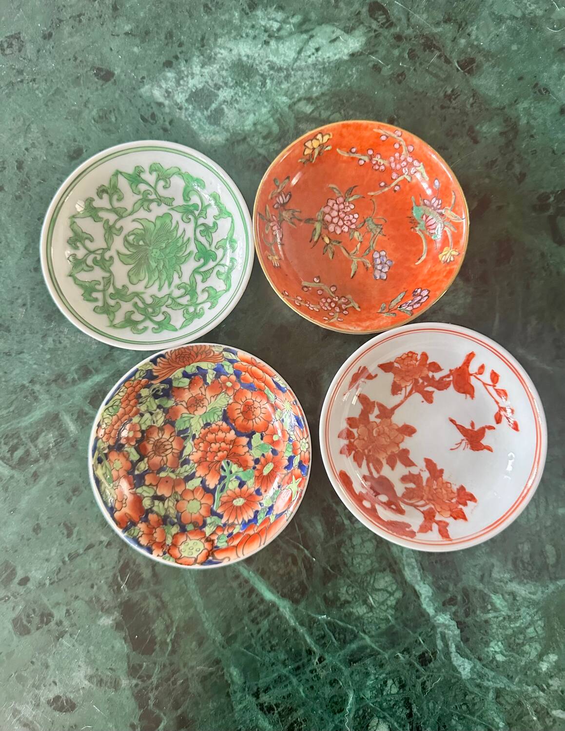 Set of 4 old Yang Cheng cups