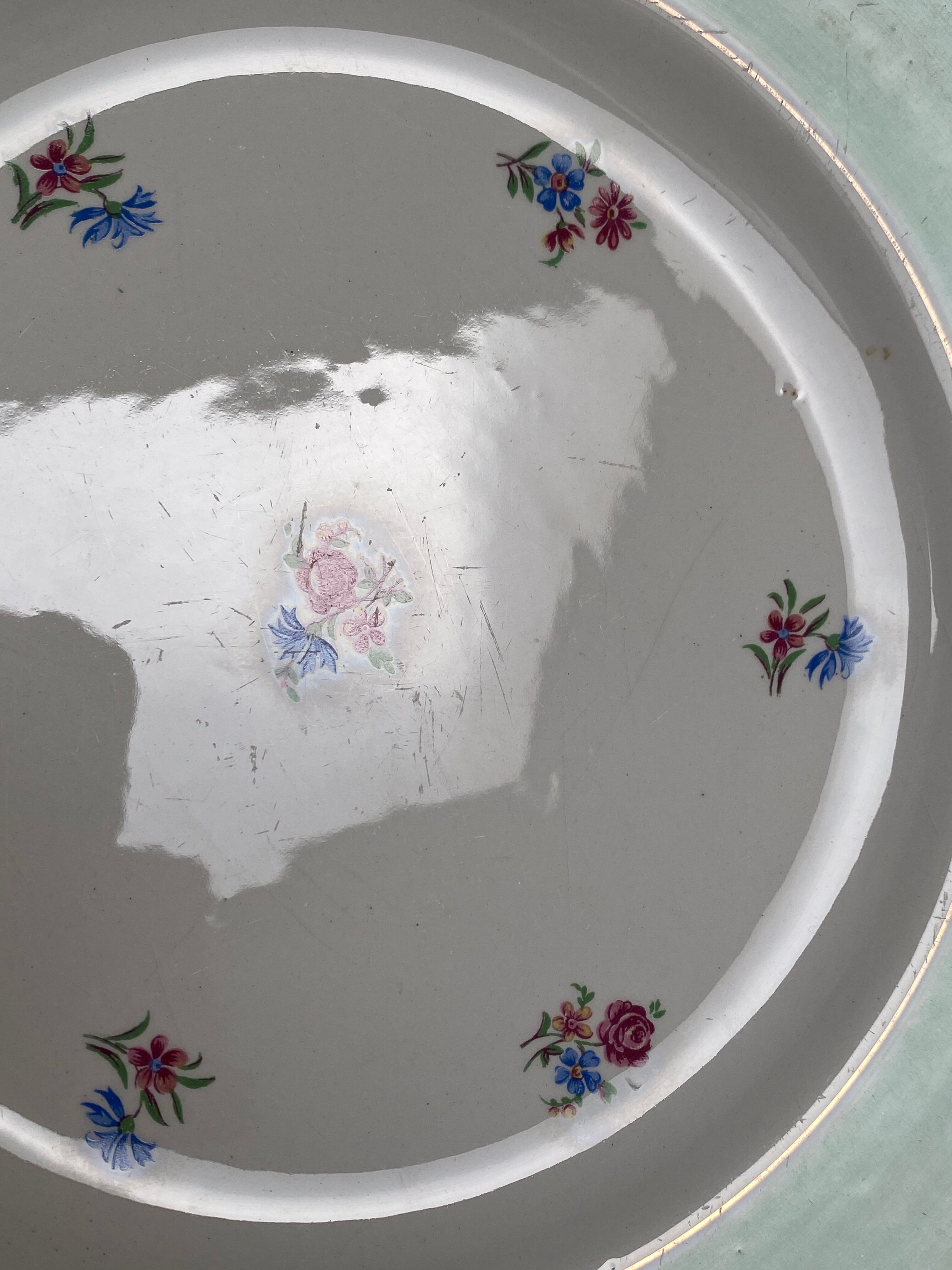 Set of 6 flat plates l'Amandinoise