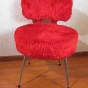 Chaise moumoute vintage