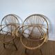 Pair of 1970s rattan shell chairs