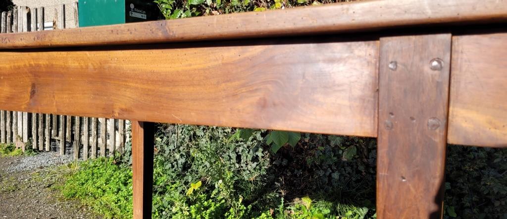 Walnut farm table - 6 feet - 10 places