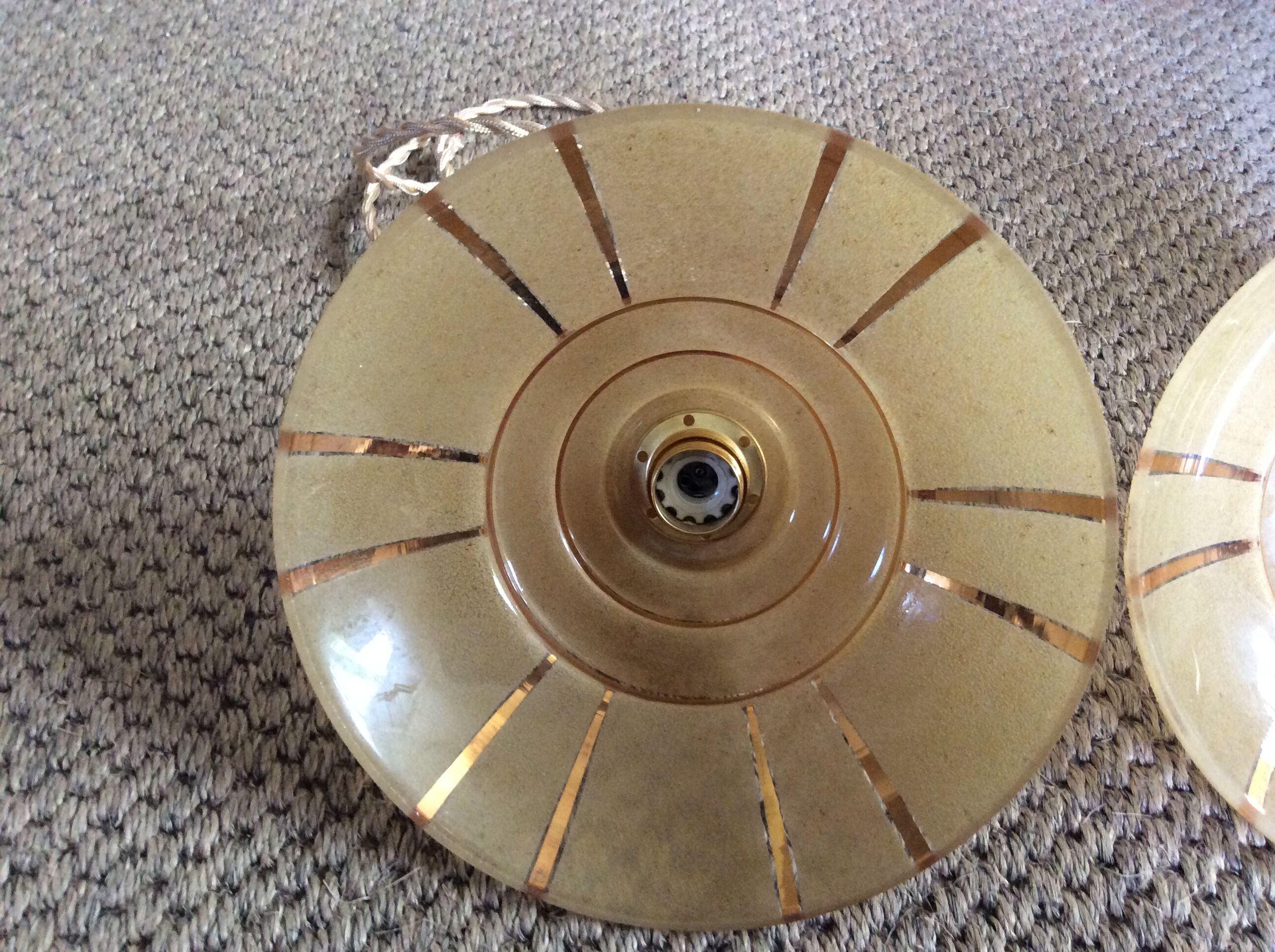 Paire de suspensions vintage