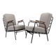 1950s pair of rare restored armchairs by RAWI, Netherlands