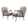 1950s pair of rare restored armchairs by RAWI, Netherlands