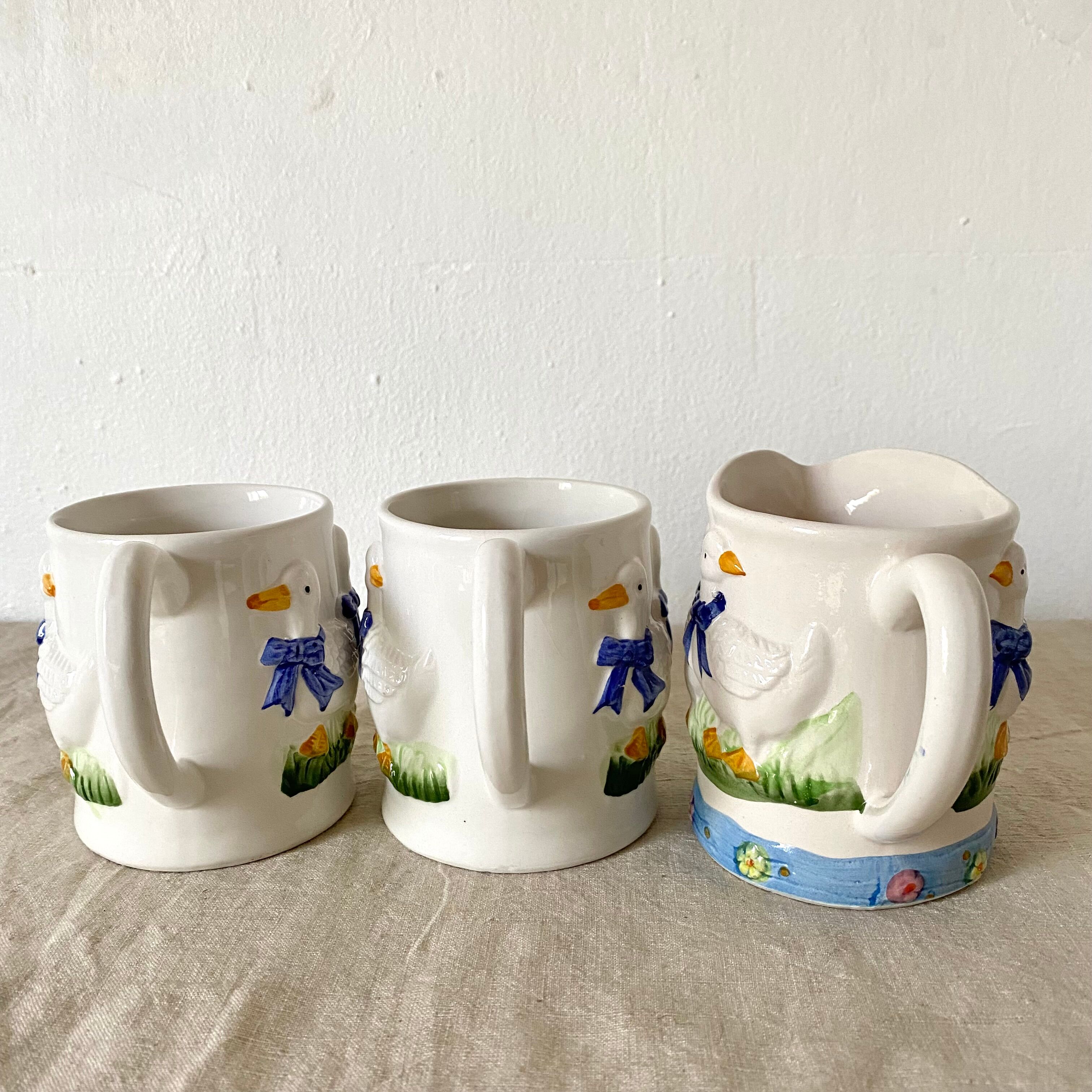 Vintage slurry mugs 80s