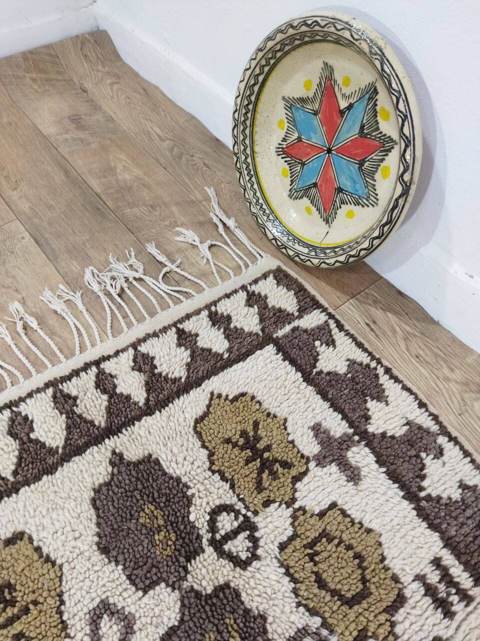 Handcrafted Moroccan Berber Rug 134 X 90 CM