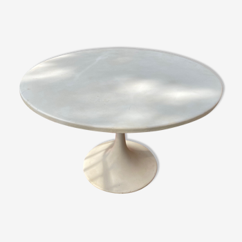 Table pied tulipe en fibre de verre diamètre 120cm