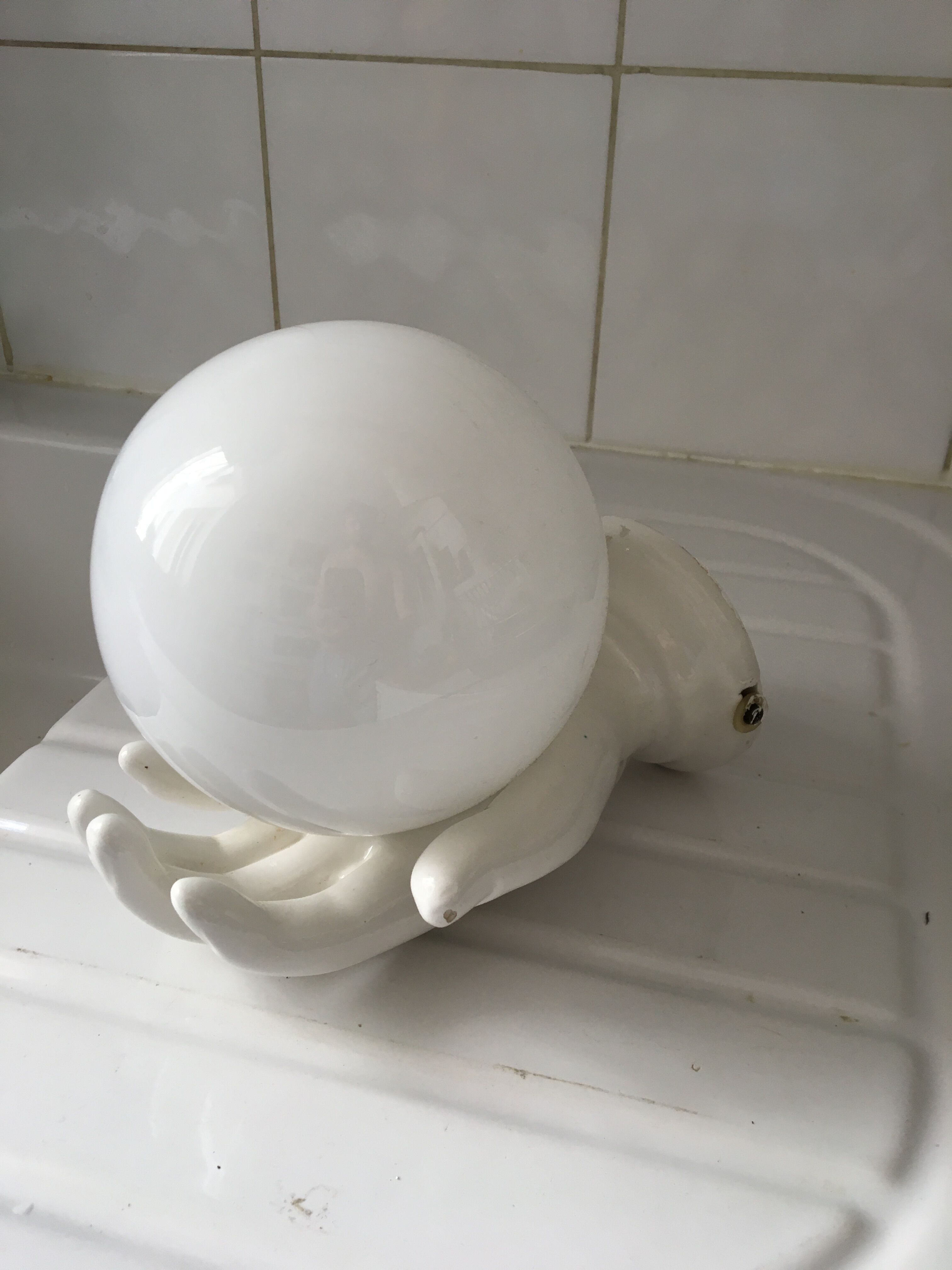 Wall lamp hand lamp ceramic vintage 70s