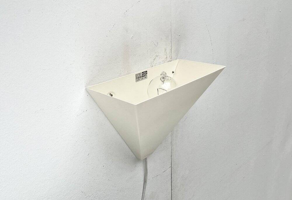 Postmodern minimalist wall lamps Type V607 from Ikea, 1980s, set of 4.