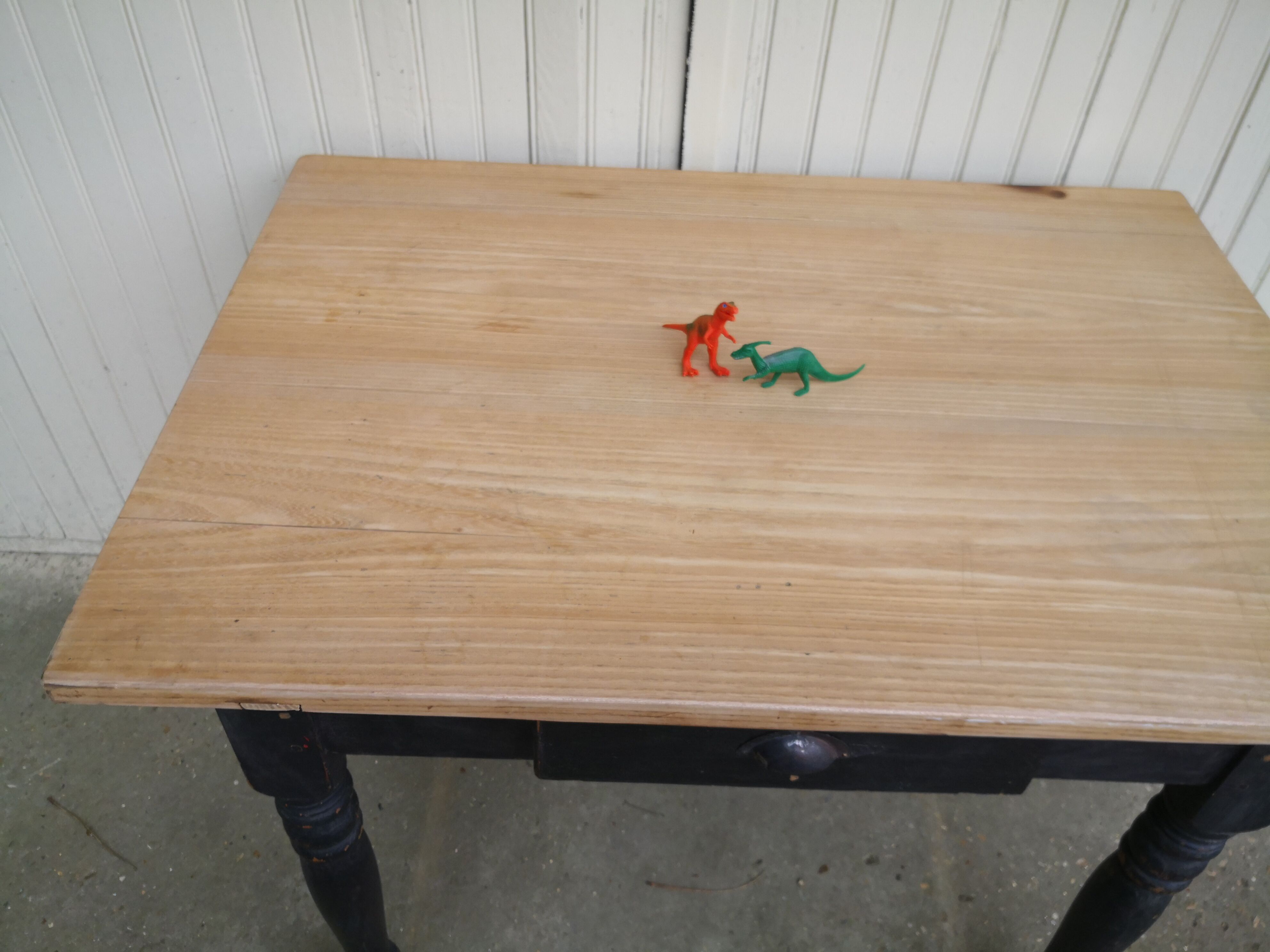 Vintage wooden farmhouse table