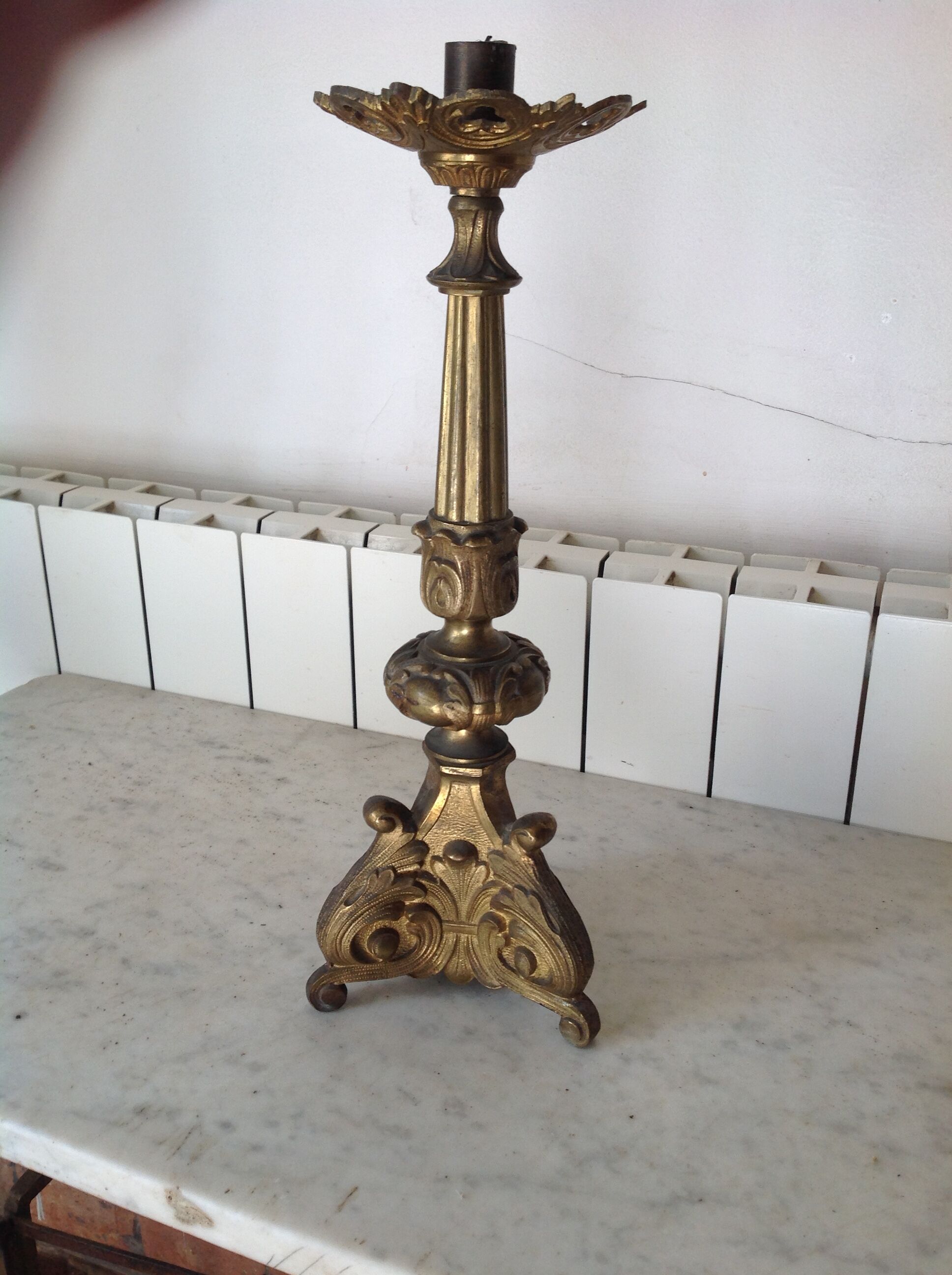 Antique bronze chandelier